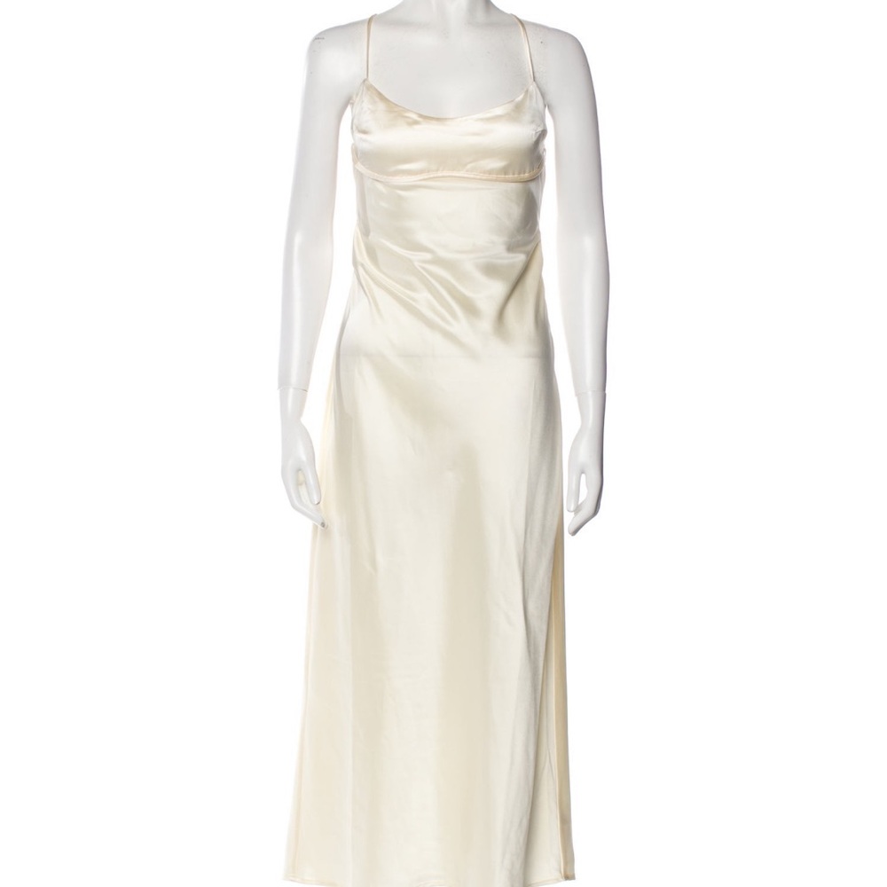 Jason Wu Elegant Cream Satin Slip Dress